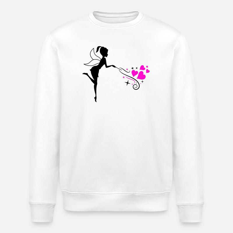 Fairy Elf Spell - Stanley/Stella ROLLER Unisex Organic Sweatshirt - white