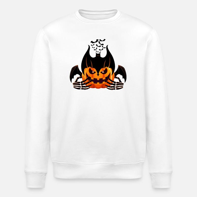 PUMPKIN - Sweat bio ROLLER Stanley/Stella Unisexe - blanc