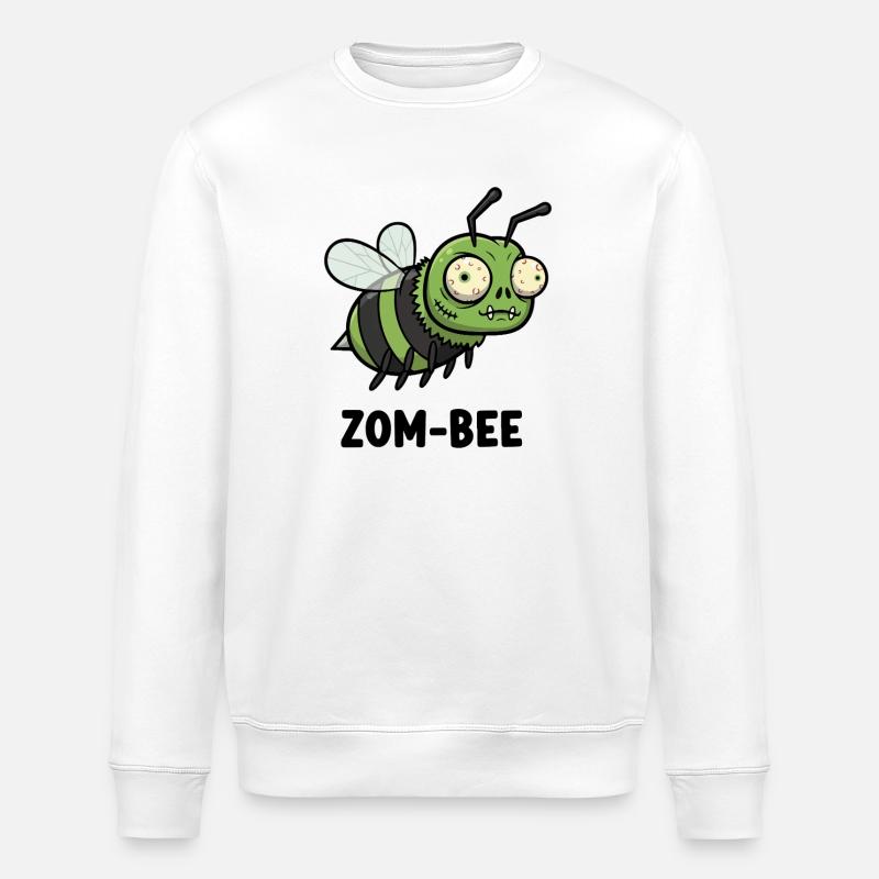 Buzzing Dead - Stanley/Stella ROLLER Unisex Organic Sweatshirt - white