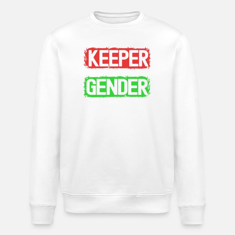 Schwangerschaft Geburt Lebkuchen Weihnachten - Stanley/Stella Unisex Bio-Sweatshirt ROLLER - Weiß