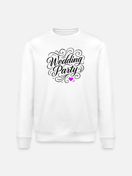 Wedding Party Wedding Party - Stanley/Stella ROLLER Unisex Organic Sweatshirt - white
