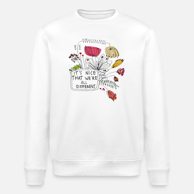 Fleurs Fleurs - Sweat bio ROLLER Stanley/Stella Unisexe - blanc