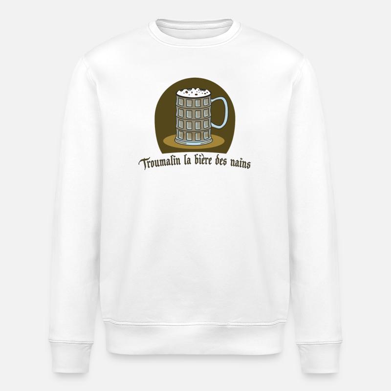 Bière Troumalin par Helfspawn - Sweat bio ROLLER Stanley/Stella Unisexe - blanc