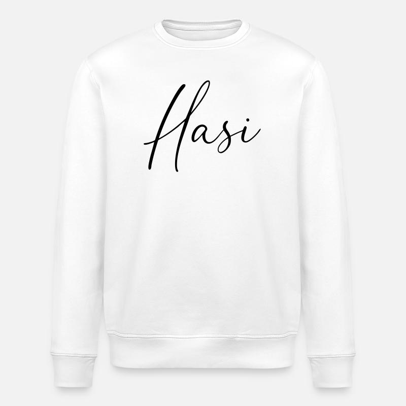 Hasi / Handwriting Design - Stanley/Stella ROLLER Unisex Organic Sweatshirt - white