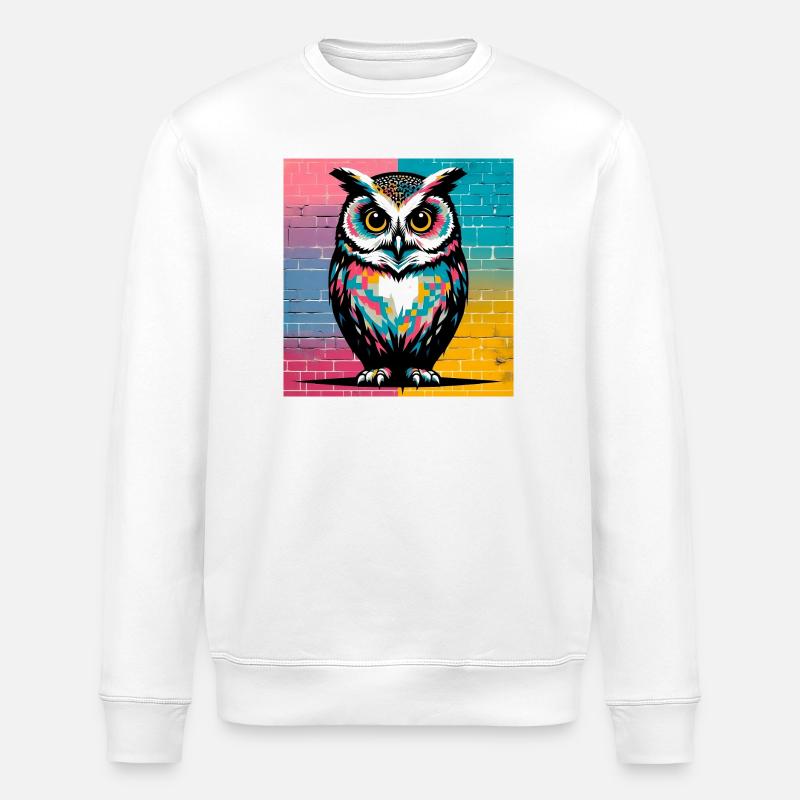 hibou - Sweat bio ROLLER Stanley/Stella Unisexe - blanc