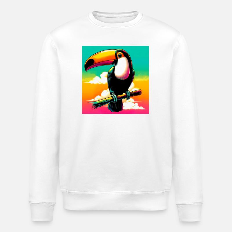 Tukan - Stanley/Stella Unisex Bio-Sweatshirt ROLLER - Weiß