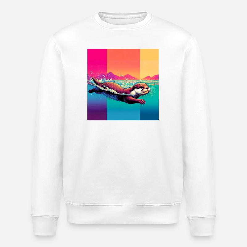 Otter - Stanley/Stella Unisex Bio-Sweatshirt ROLLER - Weiß