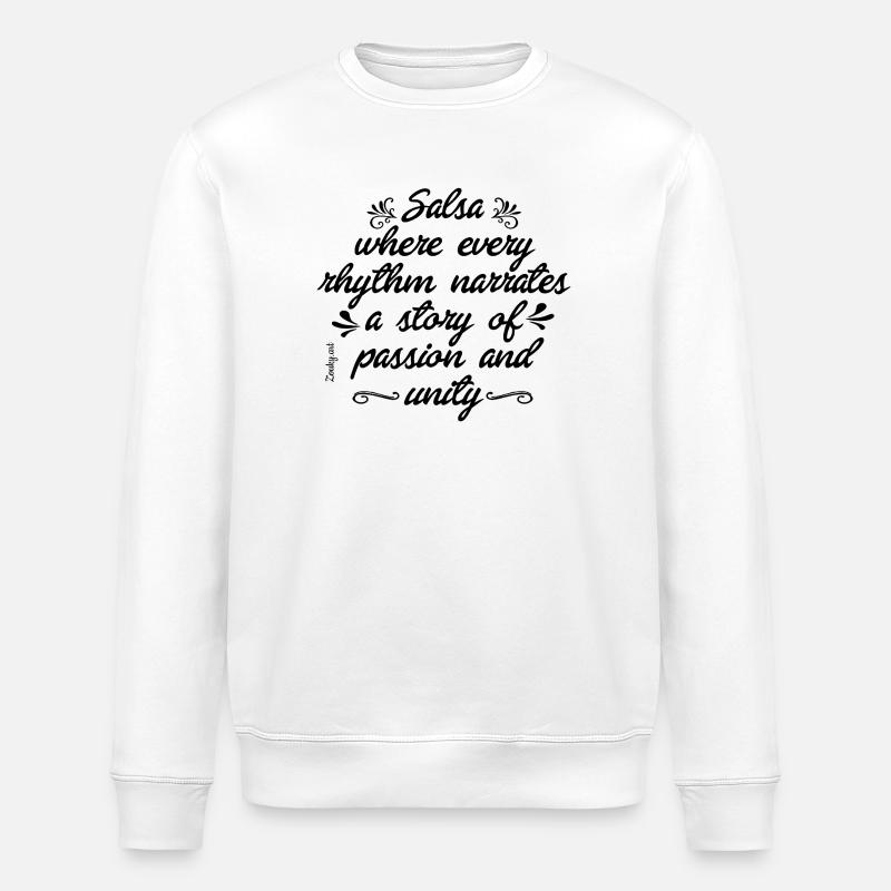 Conception de t-shirt cubain salsa énergie - Sweat bio ROLLER Stanley/Stella Unisexe - blanc
