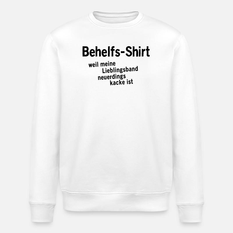 Makeshift Shirt - Stanley/Stella ROLLER Unisex Organic Sweatshirt - white