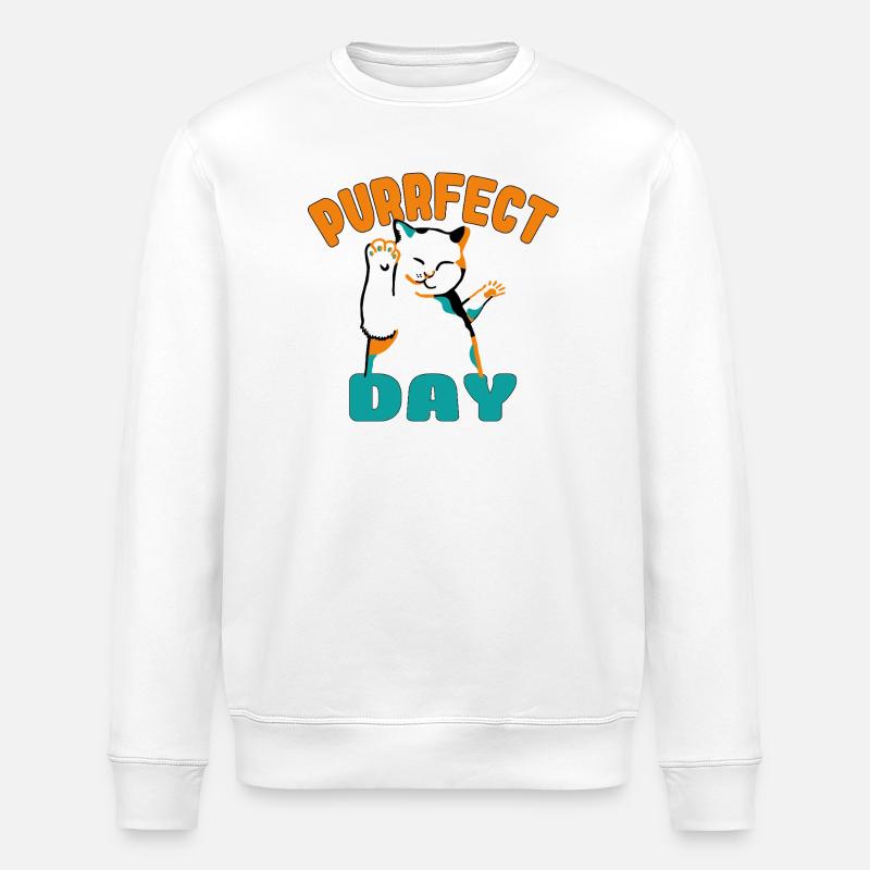Déguisement de chat danseur vibrant - Sweat bio ROLLER Stanley/Stella Unisexe - blanc