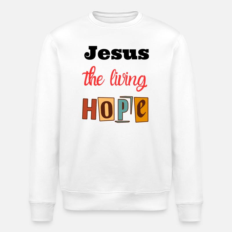 Joie de vivre Hope Design - Sweat bio ROLLER Stanley/Stella Unisexe - blanc