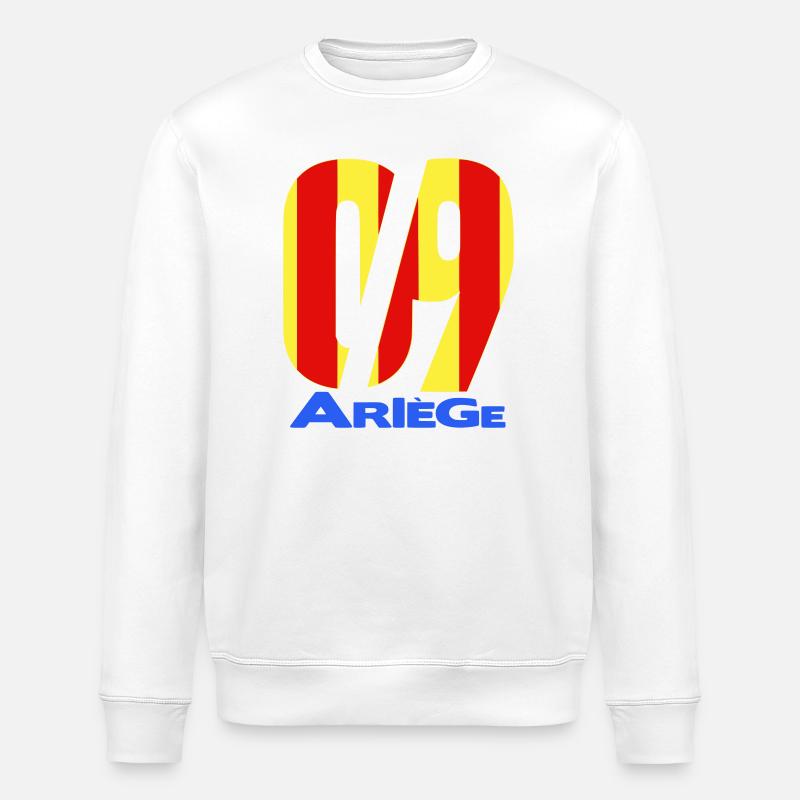 09 Ariège - Stanley/Stella ROLLER Unisex Organic Sweatshirt - white