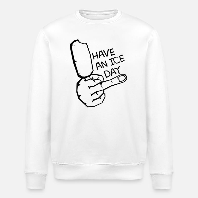 AV E BELLE JOURNÉE - Sweat bio ROLLER Stanley/Stella Unisexe - blanc