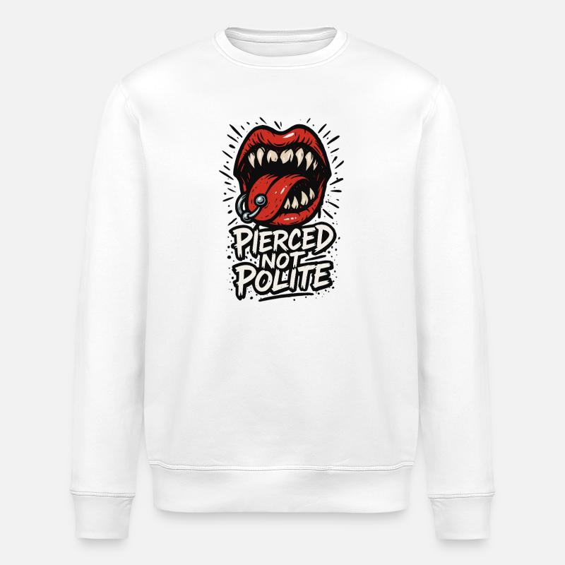 Piercing Addict Body Mod Enthusiast - Stanley/Stella Unisex Bio-Sweatshirt ROLLER - Weiß