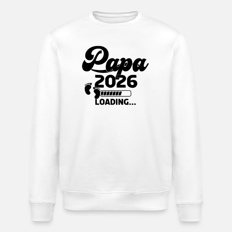 Papa 2026 Loading - Stanley/Stella Unisex Bio-Sweatshirt ROLLER - Weiß