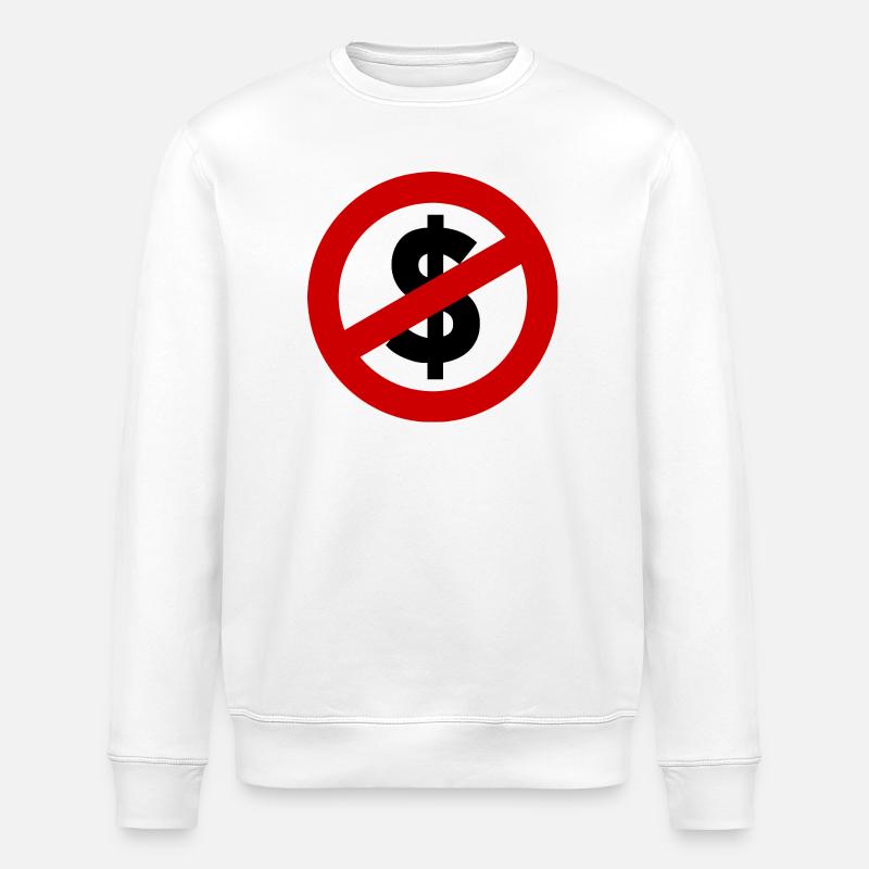 Allmächtiger Dollar – Macht, Geld & Gesellschaft - Stanley/Stella Unisex Bio-Sweatshirt ROLLER - Weiß