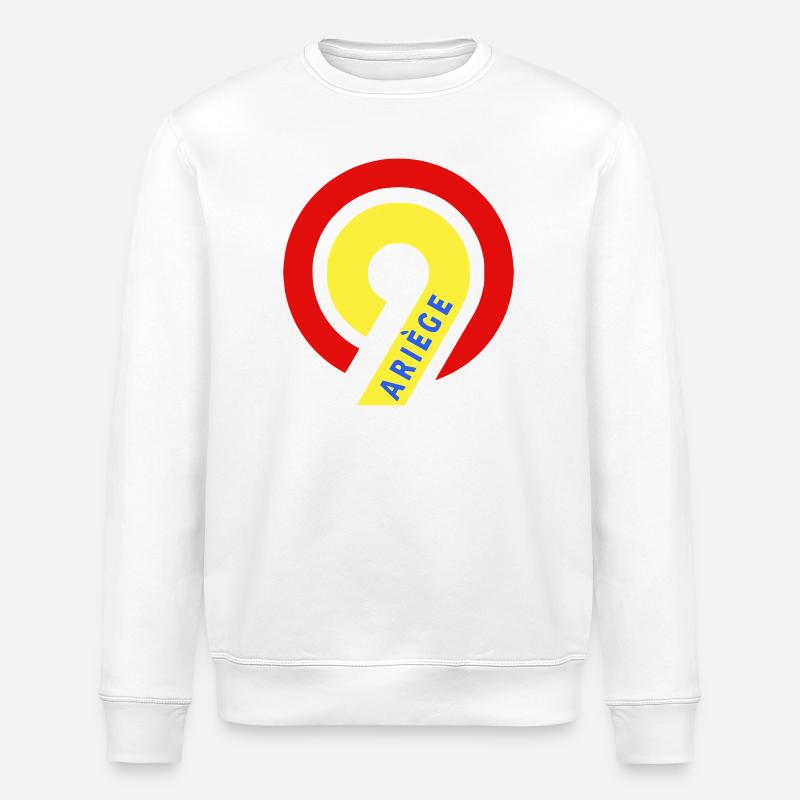 Ariège 09 - Stanley/Stella Unisex Bio-Sweatshirt ROLLER - Weiß