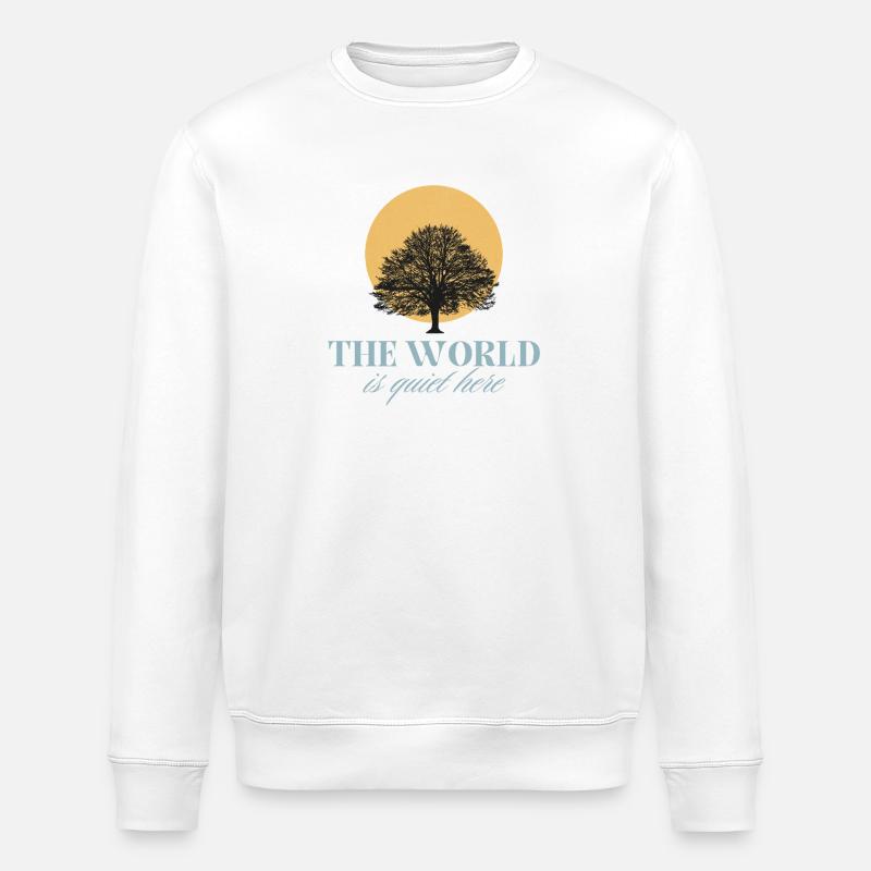 The World is Quiet Here - Stanley/Stella Unisex Bio-Sweatshirt ROLLER - Weiß