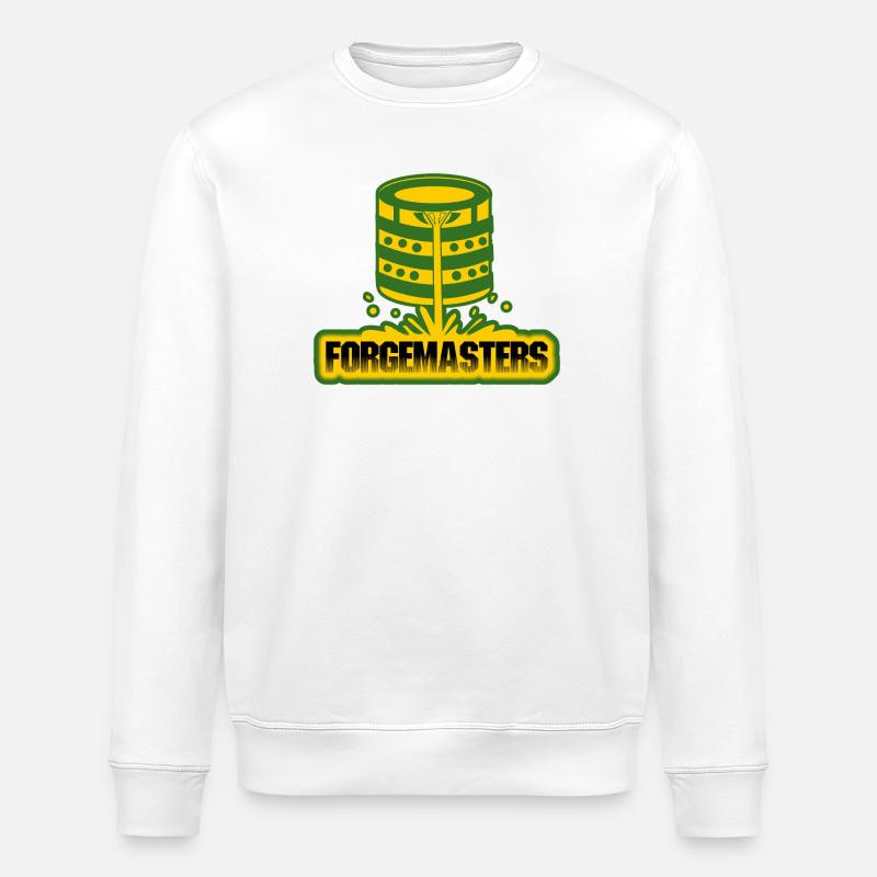 Forge Masters Emblem Design - Stanley/Stella ROLLER Unisex Organic Sweatshirt - white