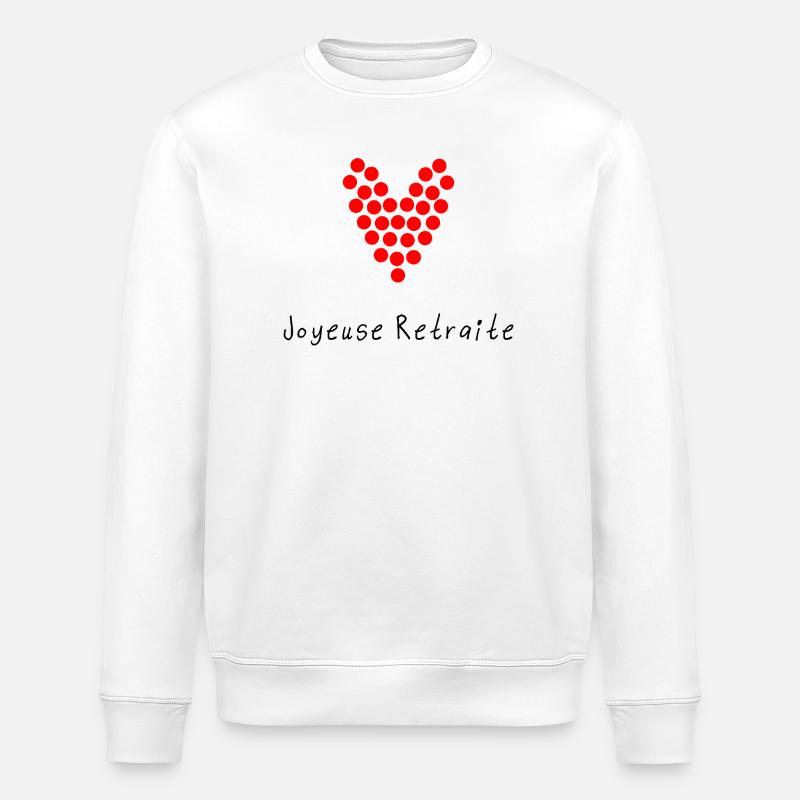 RETRAITE. COLLEGUE. RETRAITE. RETRAITEE. RETRAITE. - Sweat bio ROLLER Stanley/Stella Unisexe - blanc