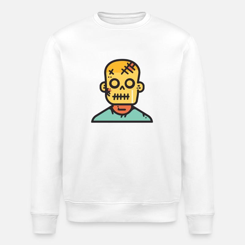 Zombie Halloween - Stanley/Stella Unisex Bio-Sweatshirt ROLLER - Weiß