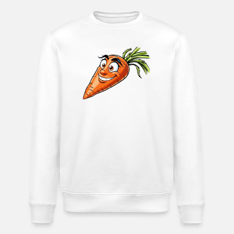 Karotte - Stanley/Stella Unisex Bio-Sweatshirt ROLLER - Weiß