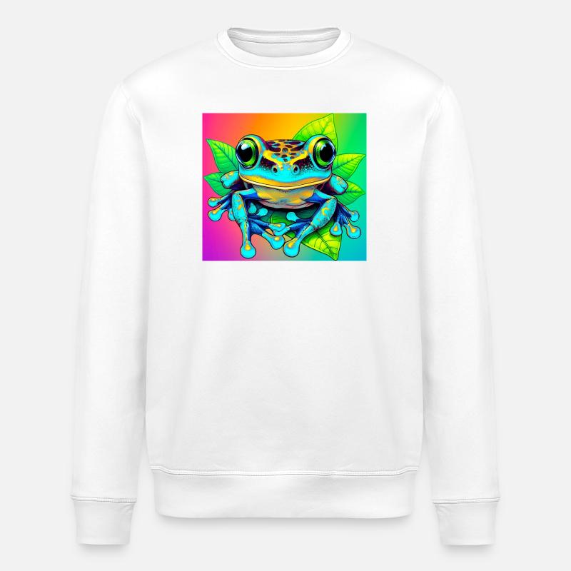Frosch - Stanley/Stella Unisex Bio-Sweatshirt ROLLER - Weiß