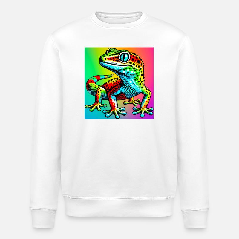 Gecko - Stanley/Stella Unisex Bio-Sweatshirt ROLLER - Weiß