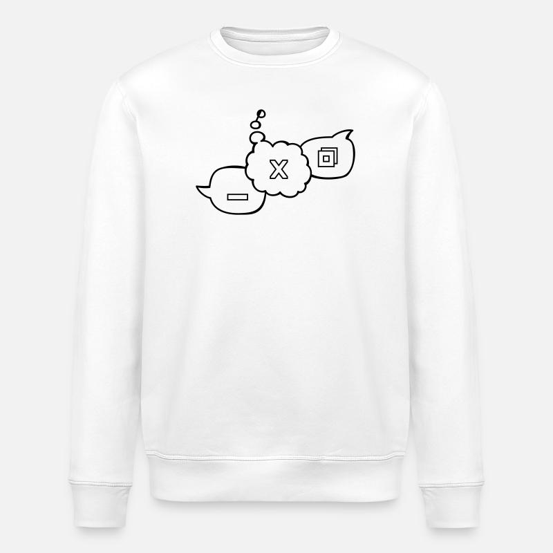Computer speech bubbles - Stanley/Stella ROLLER Unisex Organic Sweatshirt - white