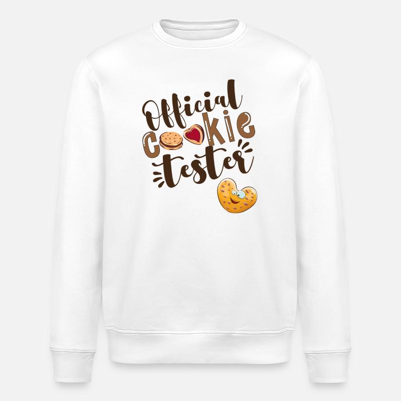 Offizieller Cookie Tester - Stanley/Stella Unisex Bio-Sweatshirt ROLLER - Weiß