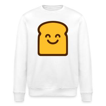 Cute Toast - Stanley/Stella Unisex Bio-Sweatshirt ROLLER - Weiß - Vorne - Nik (191cm)