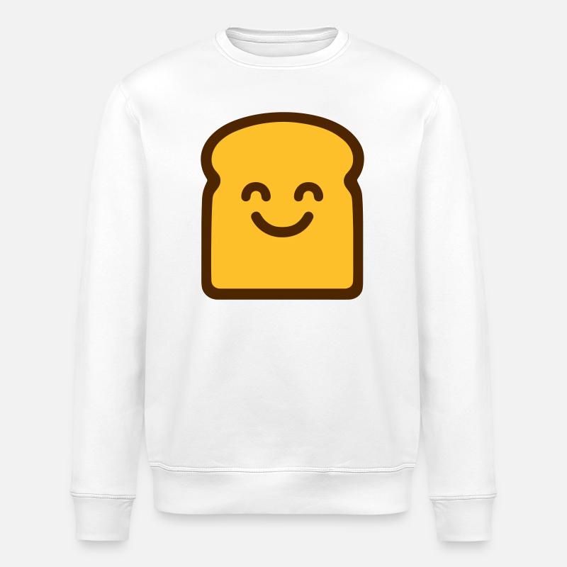 Cute Toast - Stanley/Stella ROLLER Unisex Organic Sweatshirt - white