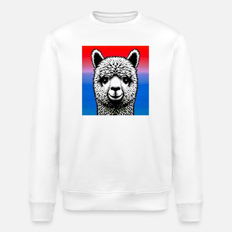 Alpaka - Stanley/Stella Unisex Bio-Sweatshirt ROLLER - Weiß