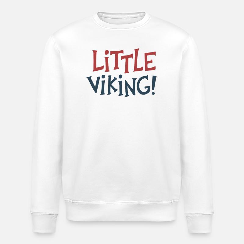 Kleiner Wikingerspaß - Stanley/Stella Unisex Bio-Sweatshirt ROLLER - Weiß