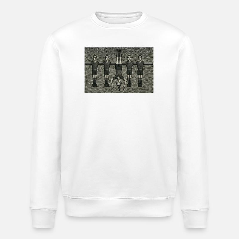 Handstand auf Balkensymmetrie - Stanley/Stella Unisex Bio-Sweatshirt ROLLER - Weiß