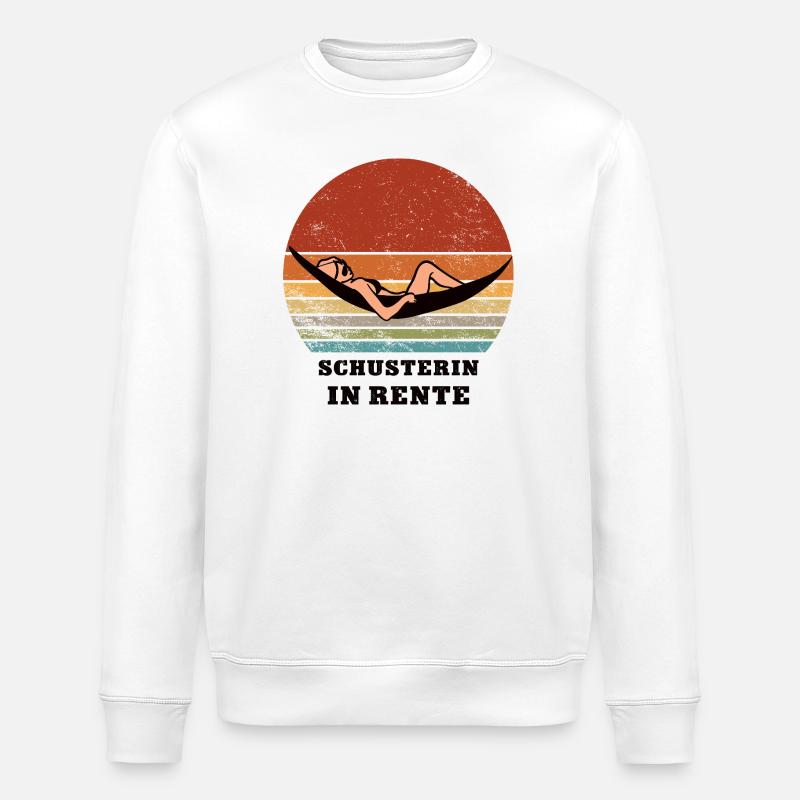 Pension Shoemaker Pensioner Retired Shoemaker - Stanley/Stella ROLLER Unisex Organic Sweatshirt - white