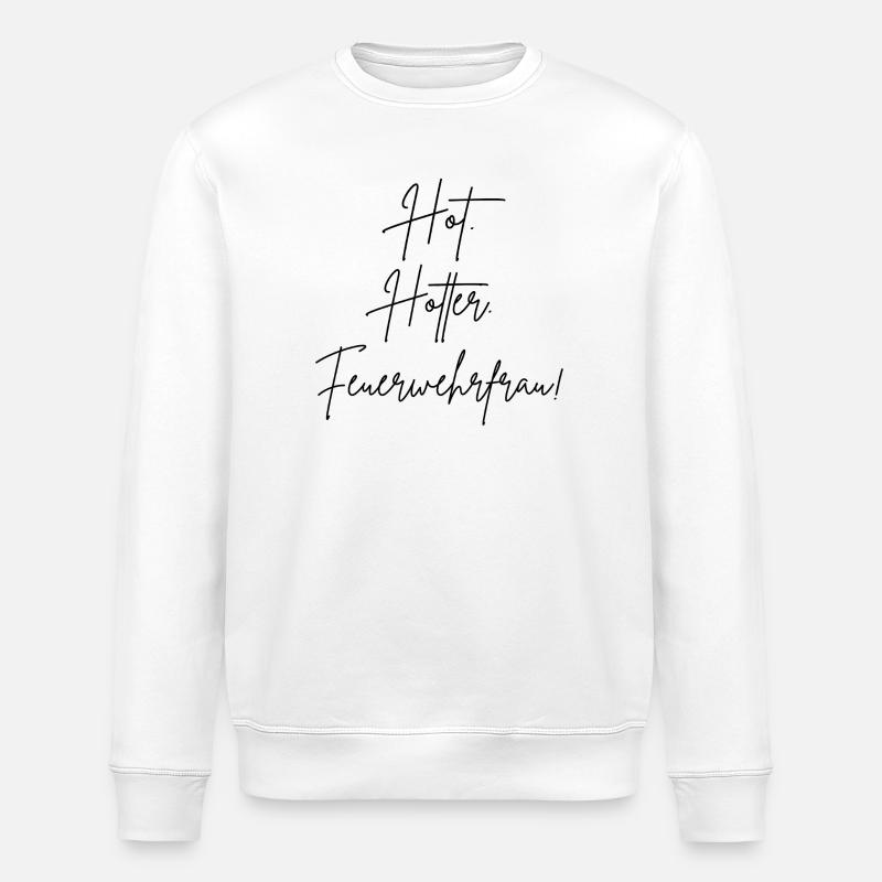 pompier chaud plus chaud - Sweat bio ROLLER Stanley/Stella Unisexe - blanc