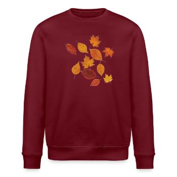 Herbstblätter ohne Rand - Stanley/Stella Unisex Bio-Sweatshirt ROLLER - Weiß - Vorne - Nik (191cm)