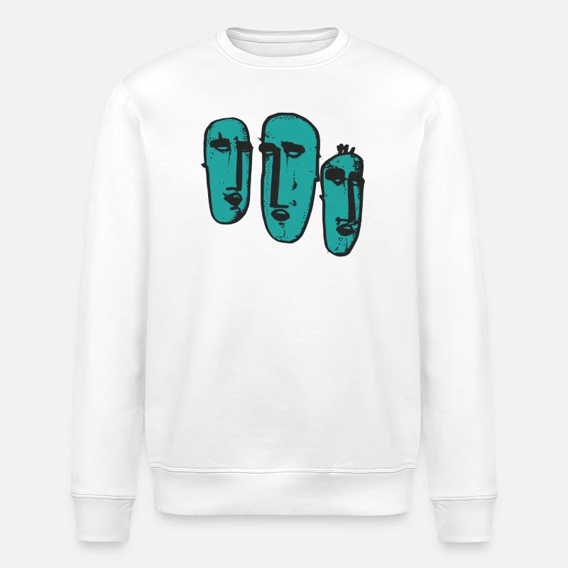 Junge, Erwachsene und Ältere - Stanley/Stella Unisex Bio-Sweatshirt ROLLER - Weiß