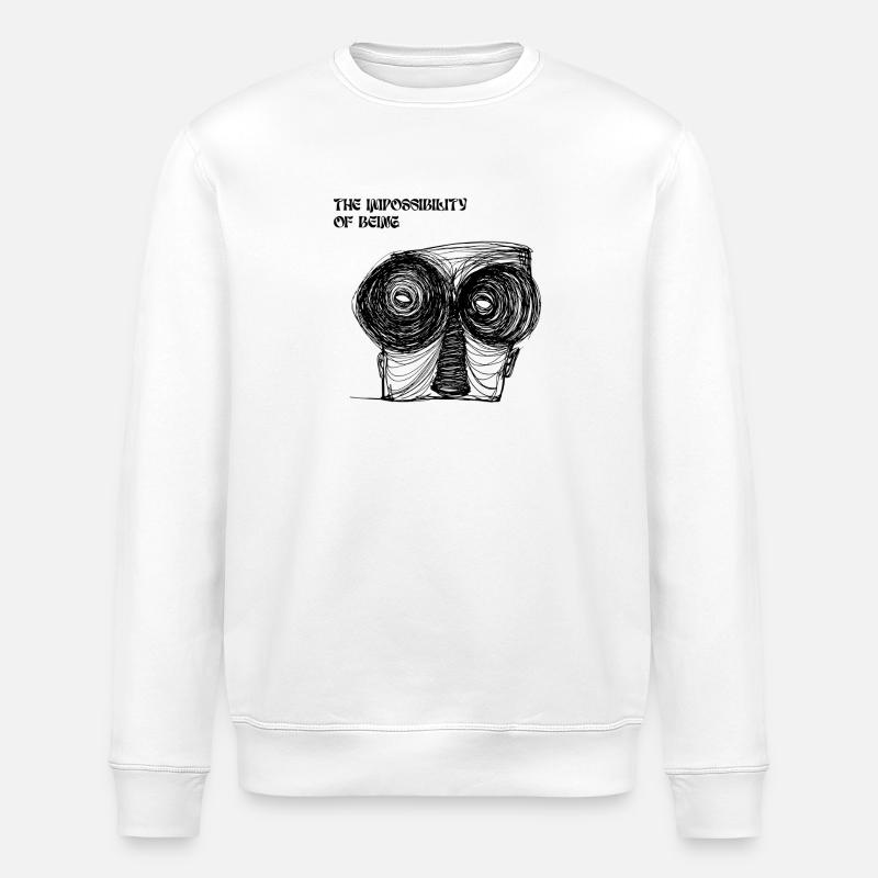 Die Unmöglichkeit des Seins - Stanley/Stella Unisex Bio-Sweatshirt ROLLER - Weiß