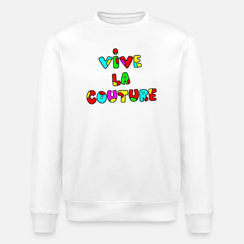LONG LIVE COUTURE! - Stanley/Stella ROLLER Unisex Organic Sweatshirt - white