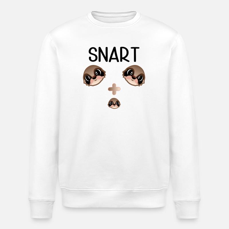 Bald ein Kind bekommen - Stanley/Stella Unisex Bio-Sweatshirt ROLLER - Weiß