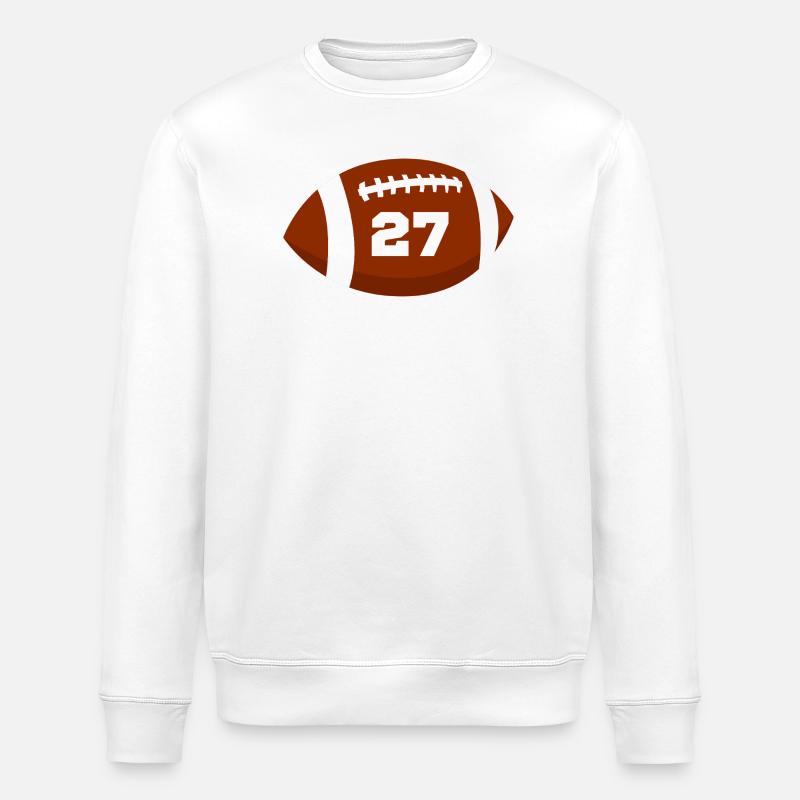 Rugby Nummer 27 - 27. Rugby-Jubiläum - Stanley/Stella Unisex Bio-Sweatshirt ROLLER - Weiß