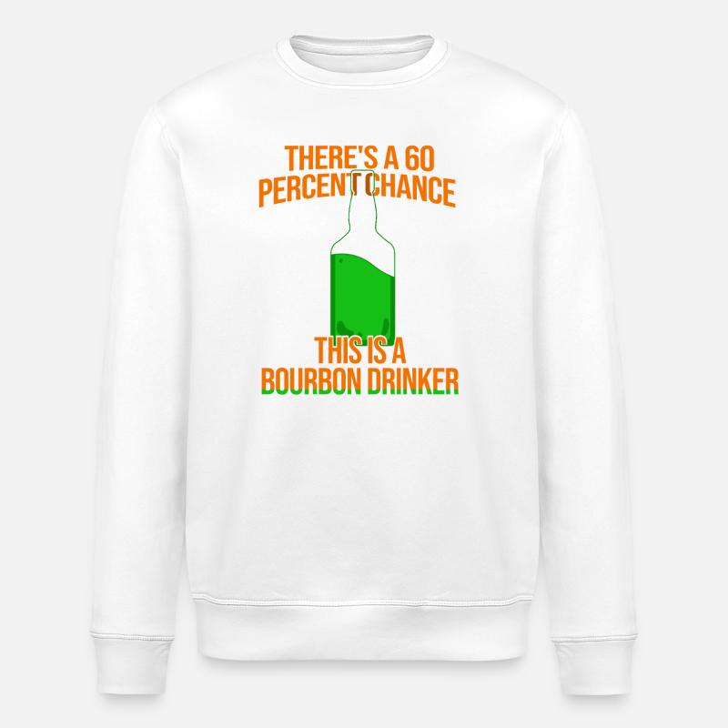 Whiskey Spruch Whiskeytrinker Whiskeyliebhaber - Stanley/Stella Unisex Bio-Sweatshirt ROLLER - Weiß