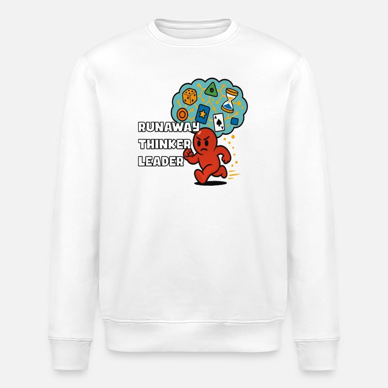 Leader penseur en fuite - Sweat bio ROLLER Stanley/Stella Unisexe - blanc