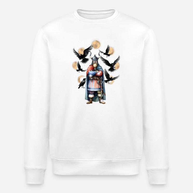 Viking Normands Odin Valhalla - Sweat bio ROLLER Stanley/Stella Unisexe - blanc