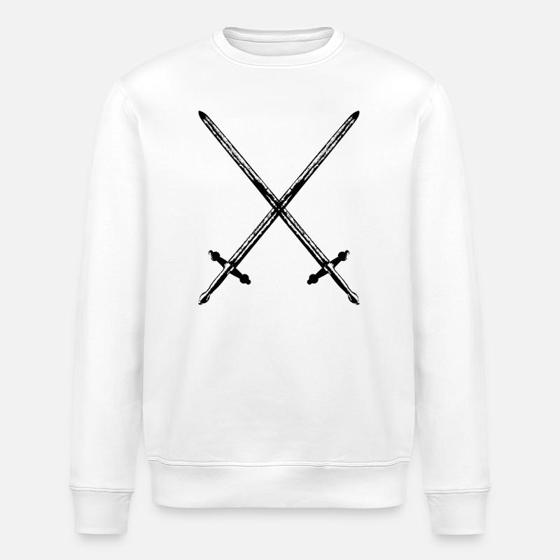 Ritter Schwerter - Stanley/Stella Unisex Bio-Sweatshirt ROLLER - Weiß