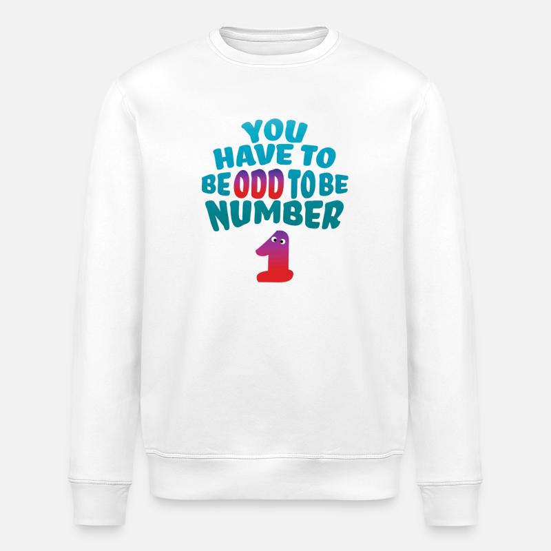 Étrange d’être n° un - Sweat bio ROLLER Stanley/Stella Unisexe - blanc