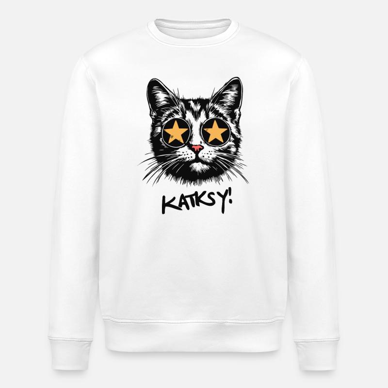 Katksy - Stanley/Stella Unisex Bio-Sweatshirt ROLLER - Weiß