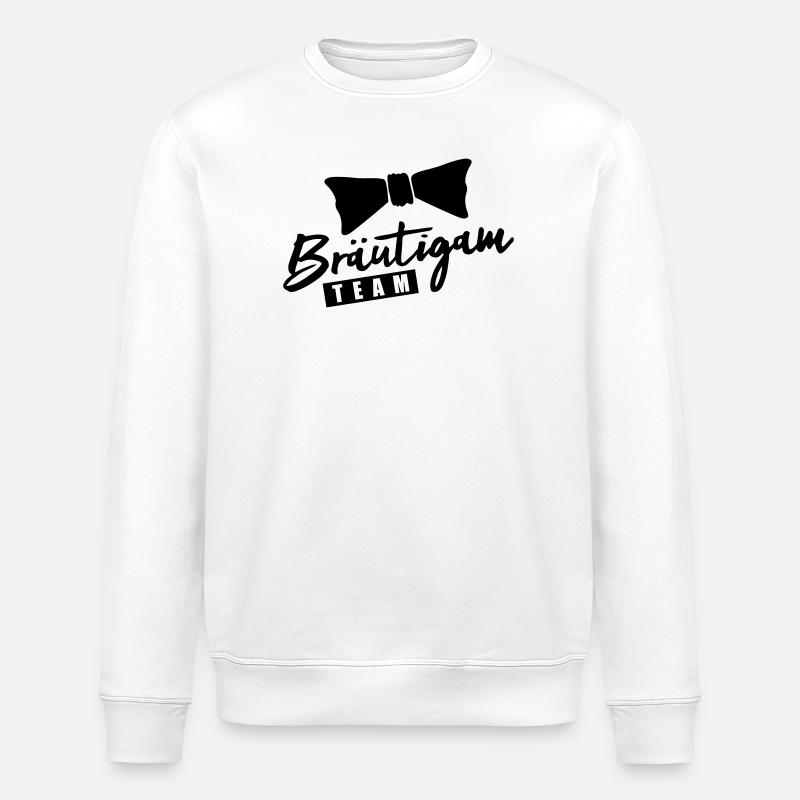 Bräutigam Team - Stanley/Stella Unisex Bio-Sweatshirt ROLLER - Weiß